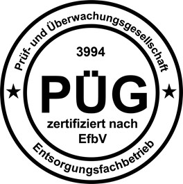 PÜG Überwachungszeichen Entsorgungsfachbetrieb § 56 KrWG